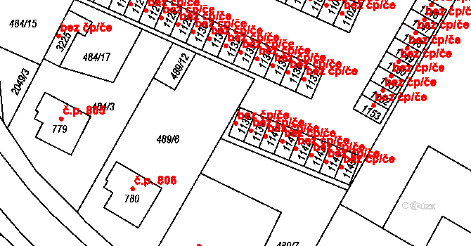 Milevsko 46194355 na parcele st. 1138 v KÚ Milevsko, Katastrální mapa