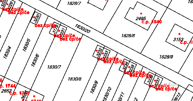Hořice 49886355 na parcele st. 3232 v KÚ Hořice v Podkrkonoší, Katastrální mapa