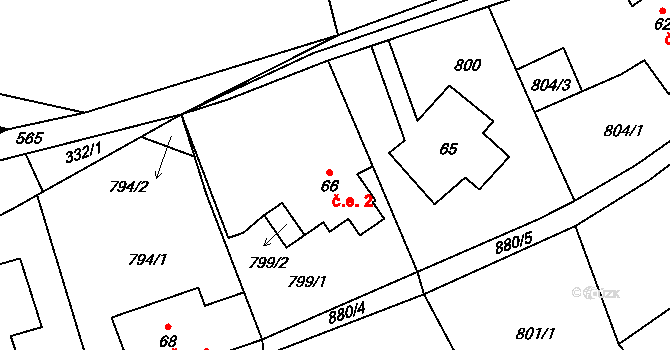 Klokoč 23, Liběšice, Katastrální mapa