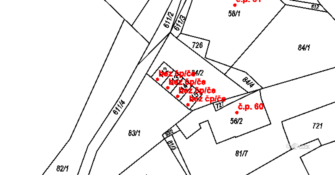 Sedliště 40144356 na parcele st. 113 v KÚ Sedliště u Litomyšle, Katastrální mapa