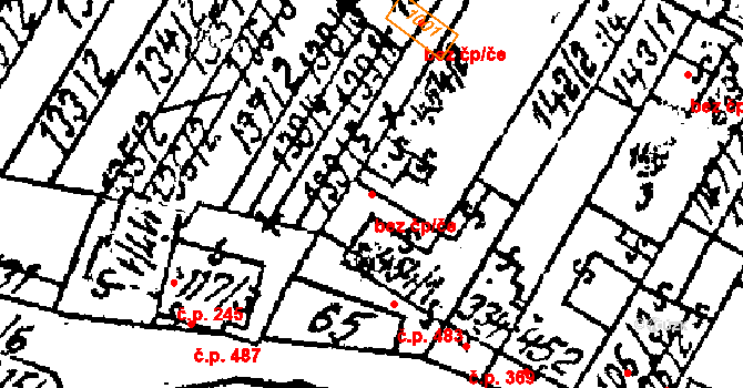 Kostice 40775356 na parcele st. 454/2 v KÚ Kostice, Katastrální mapa