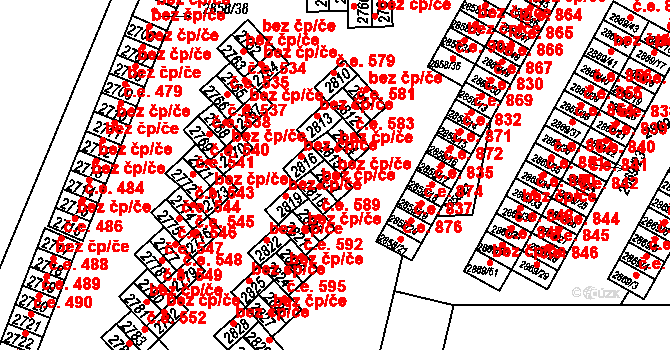 Lovosice 41122356 na parcele st. 2817 v KÚ Lovosice, Katastrální mapa