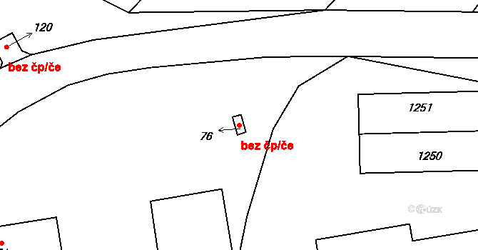 Mlýny 42152356 na parcele st. 76 v KÚ Mlýny u Choustníku, Katastrální mapa