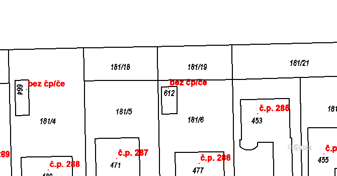 Choltice 103176357 na parcele st. 612 v KÚ Choltice, Katastrální mapa