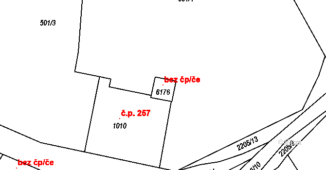 Beroun 107348357 na parcele st. 6176 v KÚ Beroun, Katastrální mapa