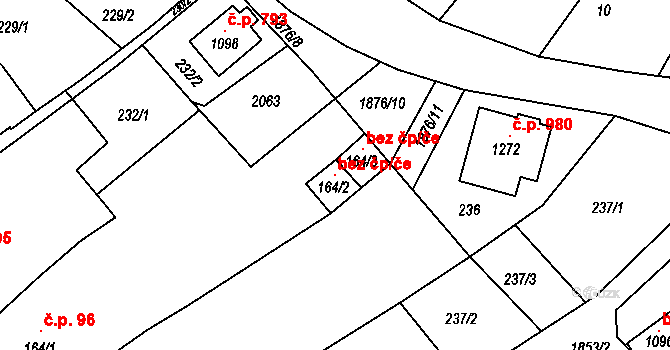 Sezemice 108268357 na parcele st. 164/2 v KÚ Sezemice nad Loučnou, Katastrální mapa