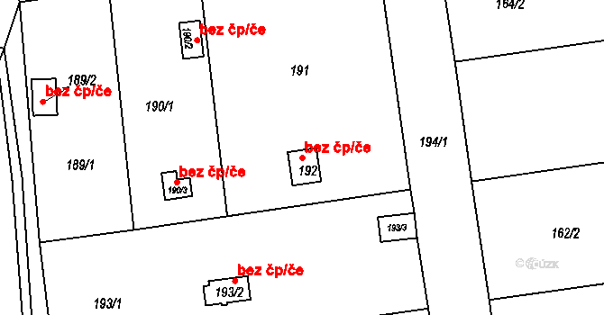 České Budějovice 46917357 na parcele st. 192 v KÚ České Budějovice 4, Katastrální mapa