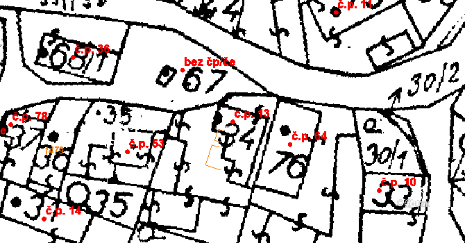 Puclice 13 na parcele st. 34 v KÚ Puclice, Katastrální mapa