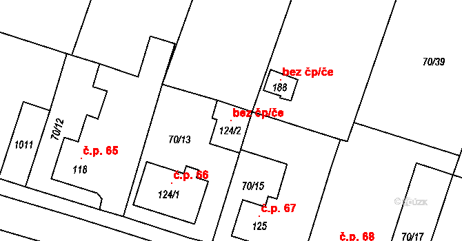 Liběšice 114010358 na parcele st. 124/2 v KÚ Dobříčany, Katastrální mapa