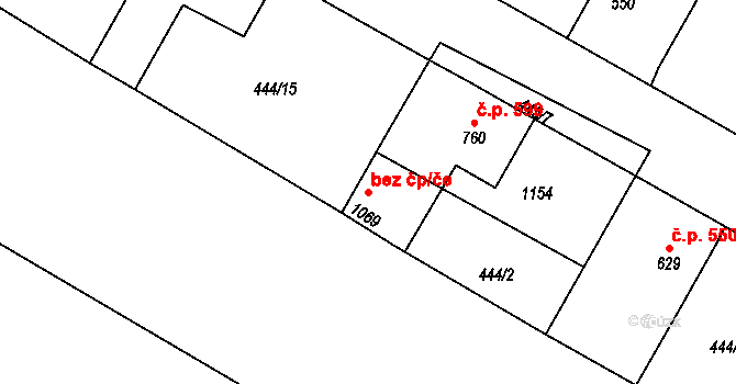Chrast 38050358 na parcele st. 1069 v KÚ Chrast, Katastrální mapa