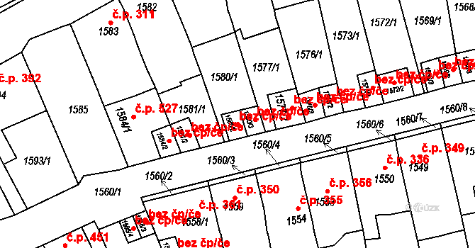 Bílina 39103358 na parcele st. 1580/2 v KÚ Bílina, Katastrální mapa