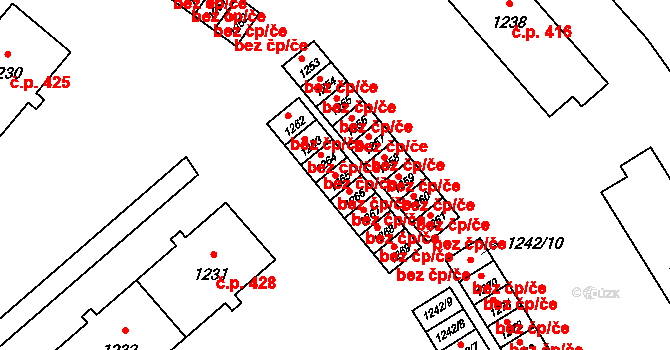 Vrbno pod Pradědem 46329358 na parcele st. 1265 v KÚ Vrbno pod Pradědem, Katastrální mapa