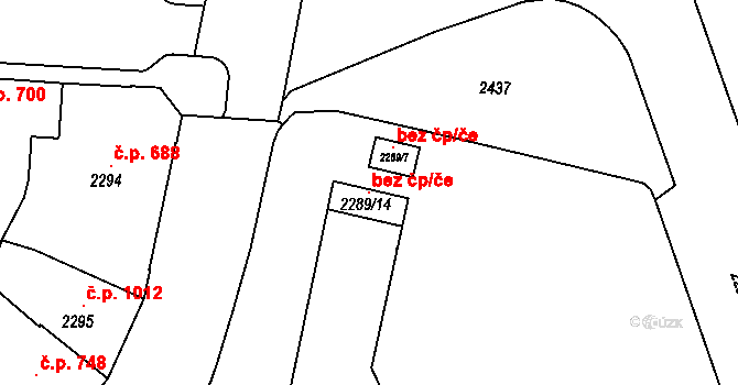 Karlovy Vary 115436359 na parcele st. 2289/14 v KÚ Karlovy Vary, Katastrální mapa