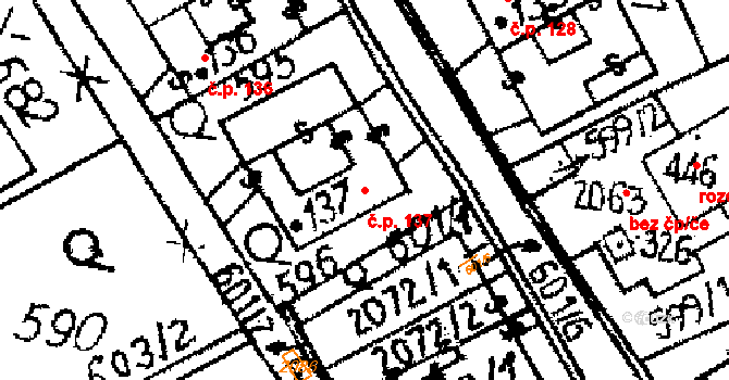 Opatovec 137 na parcele st. 137 v KÚ Opatovec, Katastrální mapa