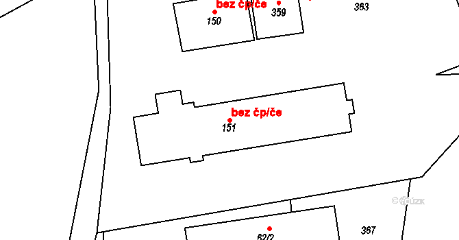 Dolní Domaslavice 46459359 na parcele st. 151 v KÚ Volovec, Katastrální mapa