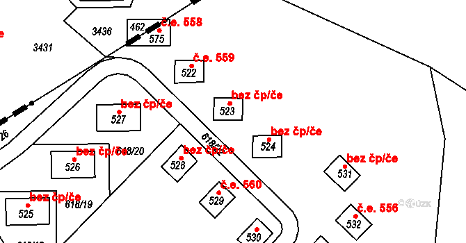 Sopotnice 48803359 na parcele st. 523 v KÚ Sopotnice, Katastrální mapa