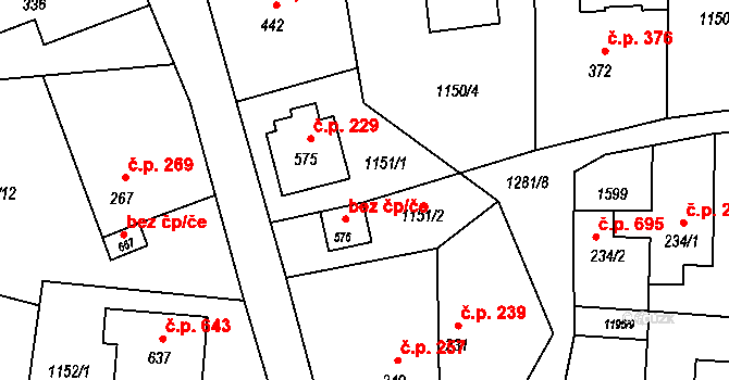 Mořkov 49109359 na parcele st. 576 v KÚ Mořkov, Katastrální mapa
