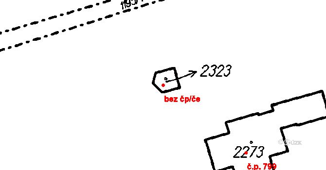 Čeladná 49804359 na parcele st. 2323 v KÚ Čeladná, Katastrální mapa
