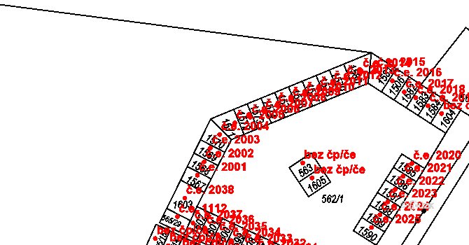Řetenice 2005, Teplice na parcele st. 1571 v KÚ Teplice-Řetenice, Katastrální mapa