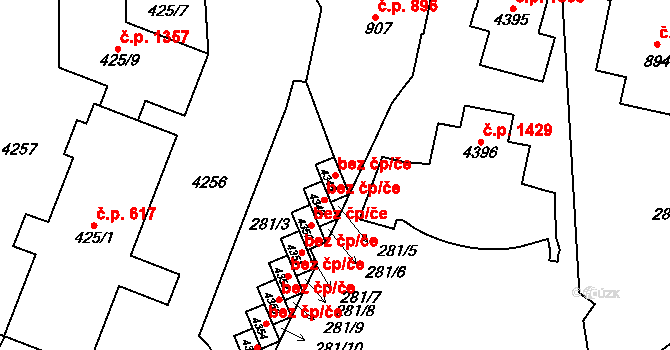 Kyjov 42405360 na parcele st. 4348 v KÚ Kyjov, Katastrální mapa