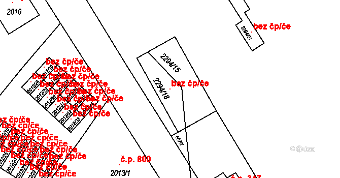 Týniště nad Orlicí 44303360 na parcele st. 2294/15 v KÚ Týniště nad Orlicí, Katastrální mapa