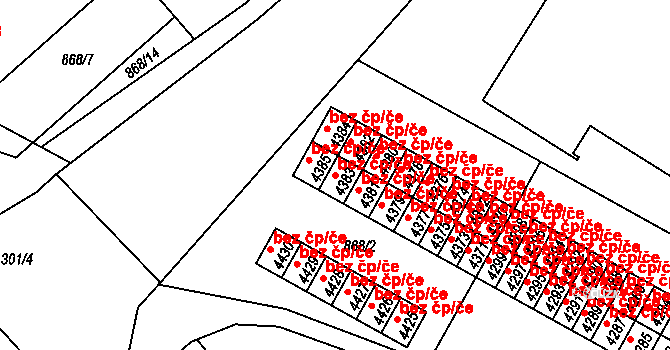 Jičín 83739360 na parcele st. 4383 v KÚ Jičín, Katastrální mapa