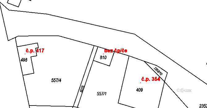 Dolní Podluží 147312361 na parcele st. 810 v KÚ Dolní Podluží, Katastrální mapa