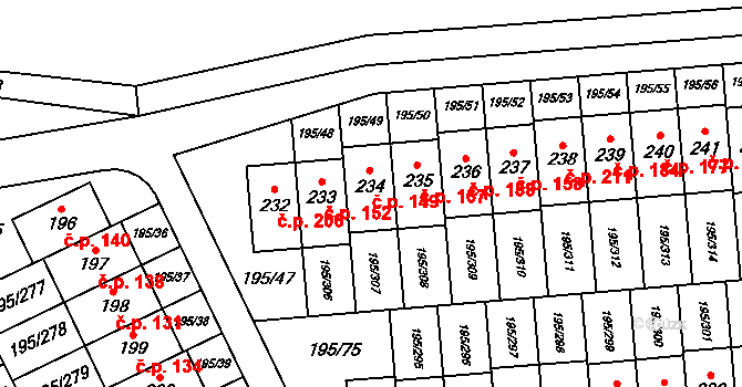 Lešany 149, Nelahozeves na parcele st. 234 v KÚ Lešany u Nelahozevsi, Katastrální mapa