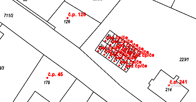Záryby 39391361 na parcele st. 220 v KÚ Záryby, Katastrální mapa