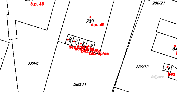 Králíky 39417361 na parcele st. 73/5 v KÚ Dolní Lipka, Katastrální mapa