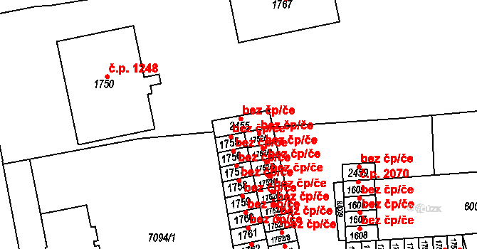 Kojetín 41227361 na parcele st. 2455 v KÚ Kojetín, Katastrální mapa
