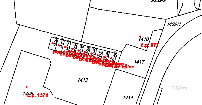 Tachov 44097361 na parcele st. 1415/8 v KÚ Tachov, Katastrální mapa