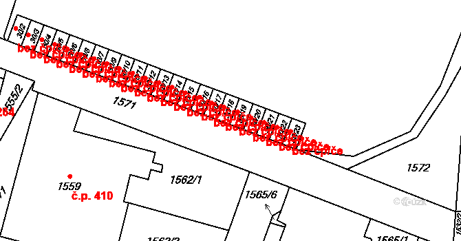 Kosmonosy 45292361 na parcele st. 30/18 v KÚ Kosmonosy, Katastrální mapa