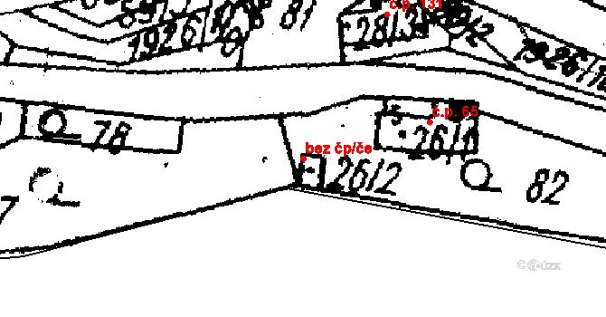 Kašava 47867361 na parcele st. 26/2 v KÚ Kašava, Katastrální mapa