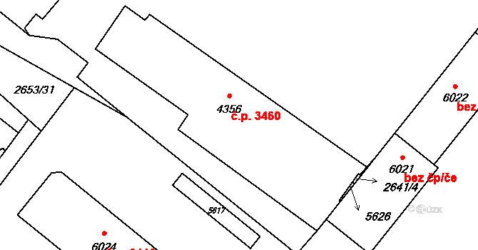 Břeclav 49201361 na parcele st. 4356 v KÚ Břeclav, Katastrální mapa
