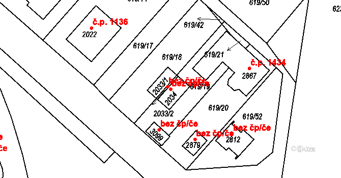 Neratovice 49554361 na parcele st. 2034 v KÚ Neratovice, Katastrální mapa
