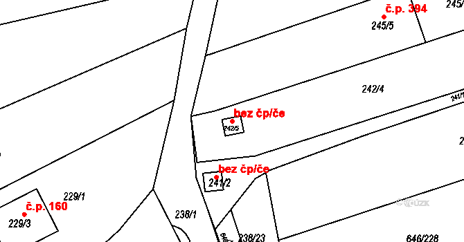 Česká 104829362 na parcele st. 242/4 v KÚ Česká, Katastrální mapa