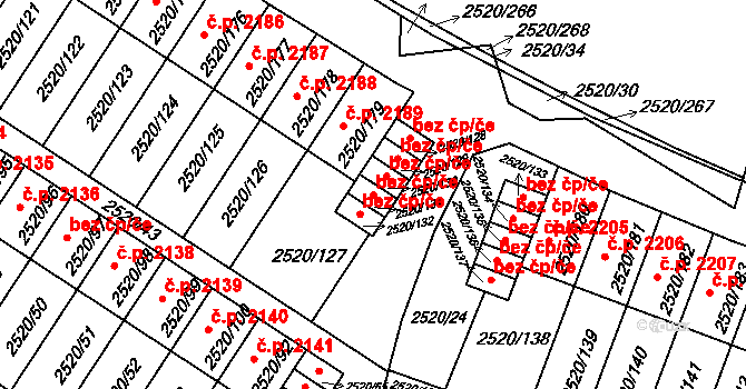 České Budějovice 47858362 na parcele st. 2520/131 v KÚ České Budějovice 5, Katastrální mapa