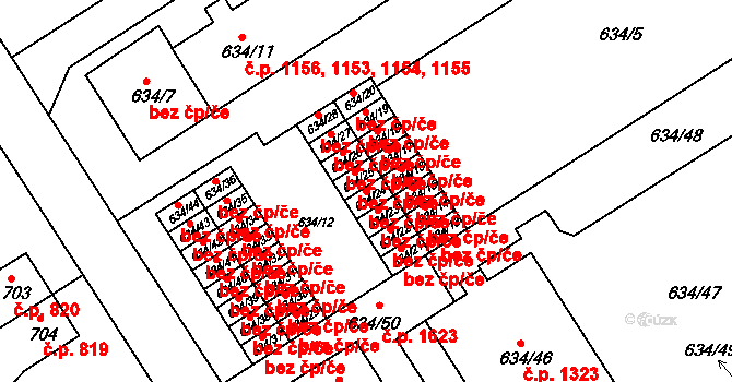 Rychnov nad Kněžnou 38482363 na parcele st. 634/24 v KÚ Rychnov nad Kněžnou, Katastrální mapa