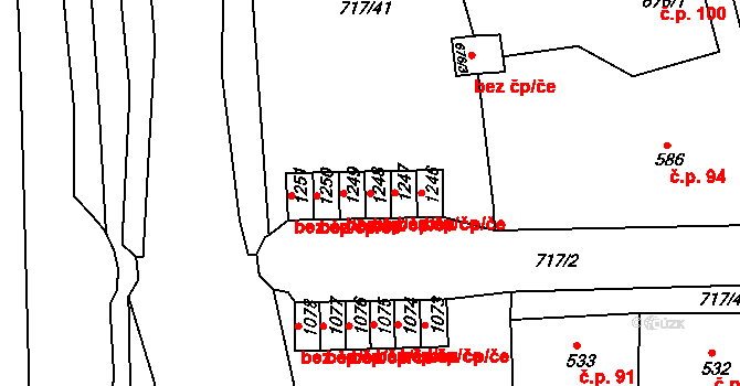 Broumov 40072363 na parcele st. 1248 v KÚ Broumov, Katastrální mapa