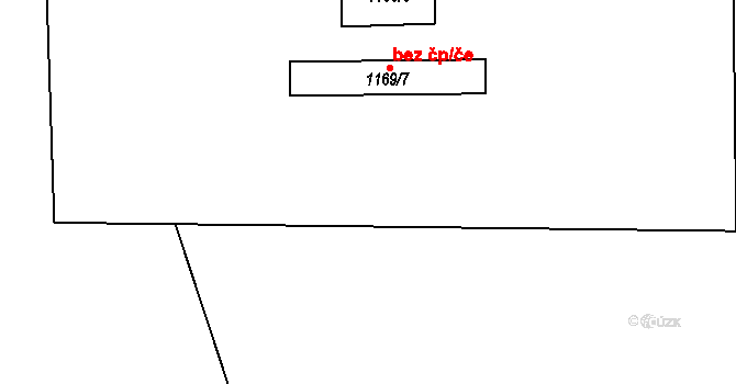 Drnovice 41513363 na parcele st. 1169/8 v KÚ Drnovice u Vyškova, Katastrální mapa