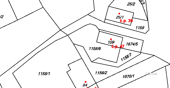 Keblany 2, Slavče, Katastrální mapa