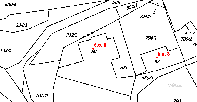 Klokoč 24, Liběšice, Katastrální mapa