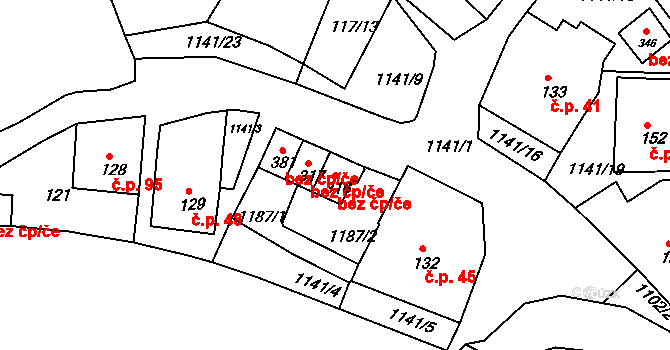Rožmberk nad Vltavou 38412365 na parcele st. 316 v KÚ Rožmberk nad Vltavou, Katastrální mapa