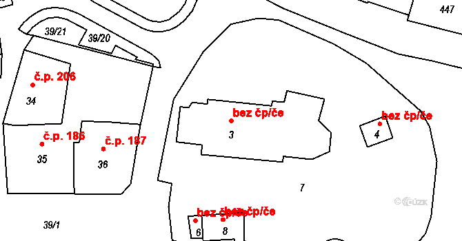 Stonařov 38678365 na parcele st. 3 v KÚ Stonařov, Katastrální mapa