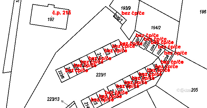 Dýšina 39627365 na parcele st. 212 v KÚ Dýšina, Katastrální mapa