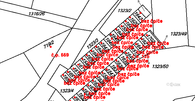 Polná 41576365 na parcele st. 1648 v KÚ Polná, Katastrální mapa