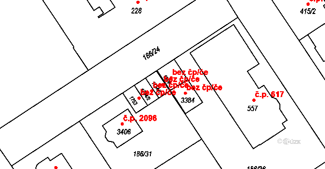 Ostrava 41750365 na parcele st. 1754/1 v KÚ Mariánské Hory, Katastrální mapa