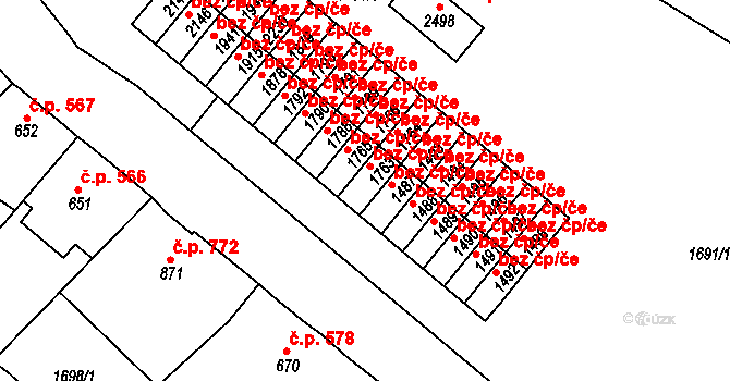 Nejdek 45835365 na parcele st. 1763 v KÚ Nejdek, Katastrální mapa