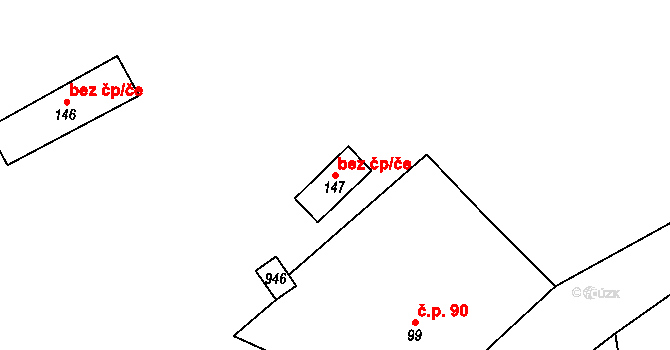 Rotava 47976365 na parcele st. 147 v KÚ Smolná, Katastrální mapa